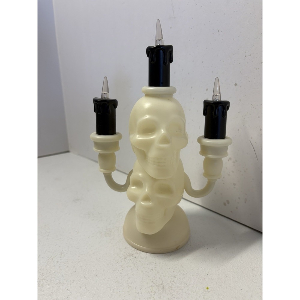 Target‎ Bullseye Playground Light Up Skull Candelabras Halloween